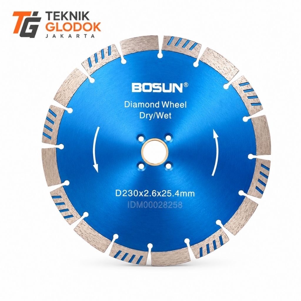 Bosun Diamond Cutting Wheel 9 inch DRY / Wet Mata Gerinda Potong Keramik Granit Dll