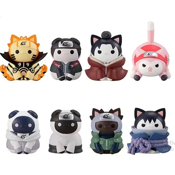 Mega Cat Project NARUTO Shippuden Nyaruto Fourth Shinobi War Mini Figure Sasuke