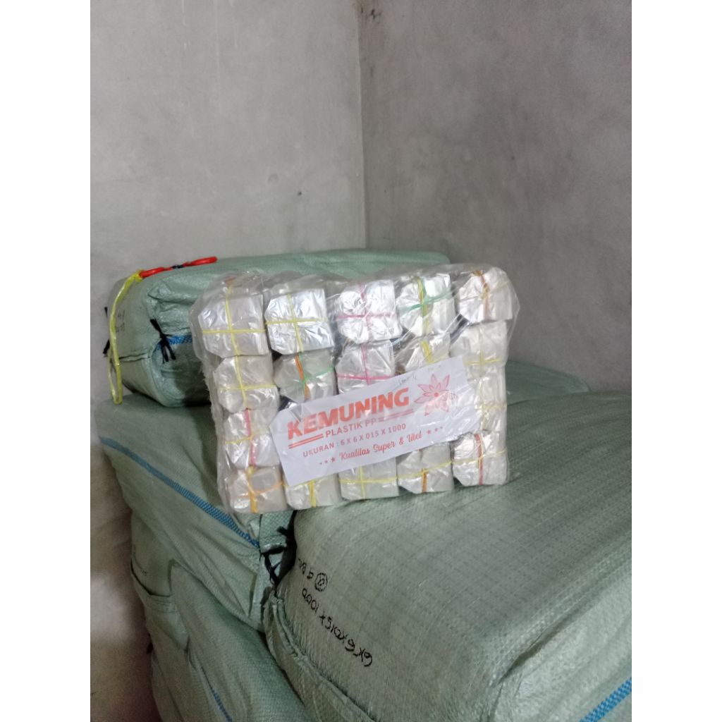 GROSIR PLASTIK MEDIA SEMAI KEMUNING 6X6 1 BAGOR IS @4 BALL Polibek cabai