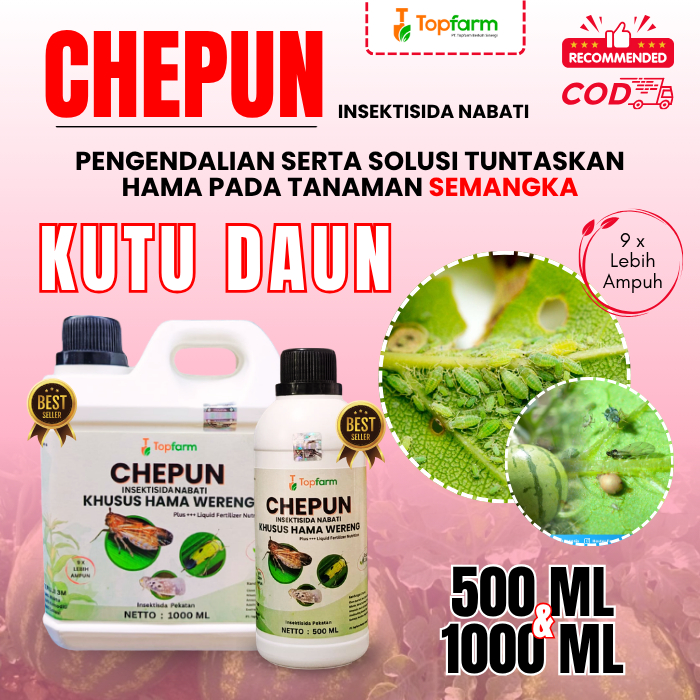 Insektisida Kutu Daun Semangka / Obat Hama Kutu Daun Semangka / Insektisida Topfarm / Obat Hama Kutu