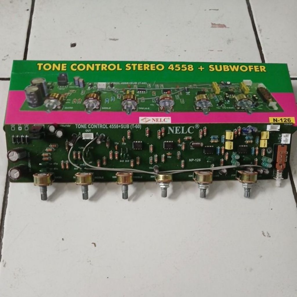 Tone Control Stereo 4558 + Subwofer