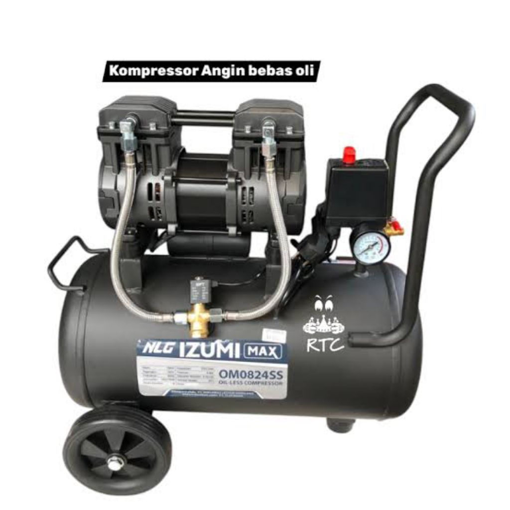 Kompresor tanpa Oli dan suara SILENT IZUMI 10-24 ( 1 HP )