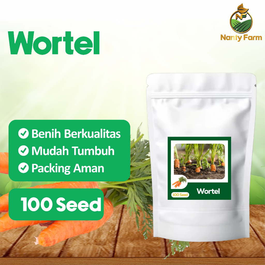 100 Benih Wortel Bibit Wortel - Bibit Benih Sayur Sayuran
