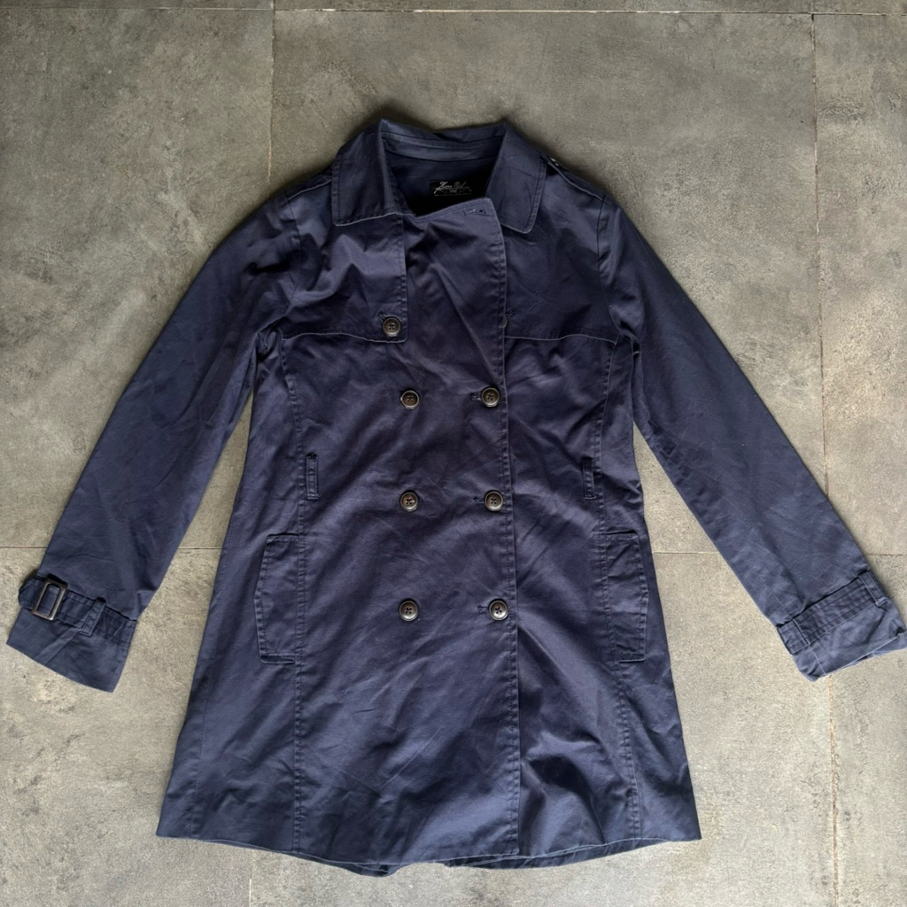 Zara Kids Fit Adult Canvas Long Blazer Woman