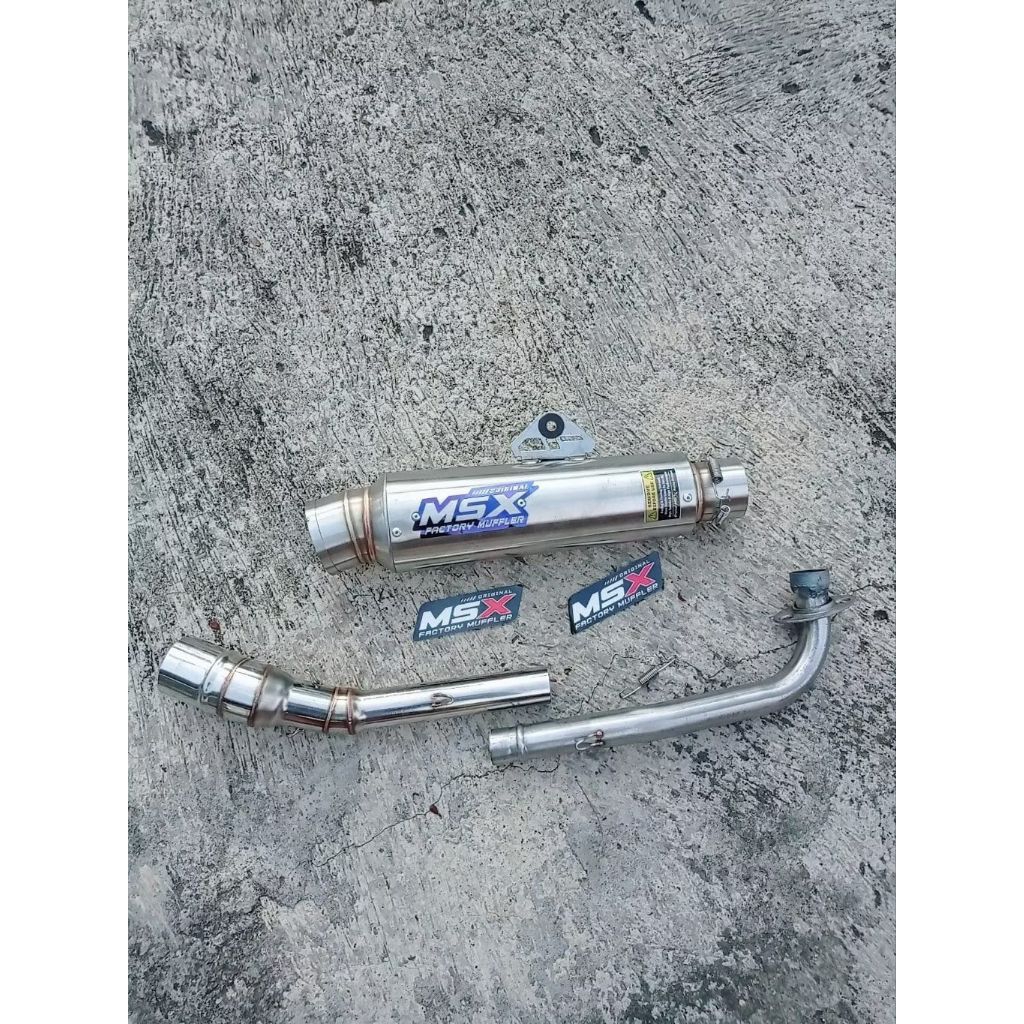 knalpot original msx kompetisi dos panjang 25cm jrm buat Vega Jupiter Z1 grand Revo Supra karisma Bl