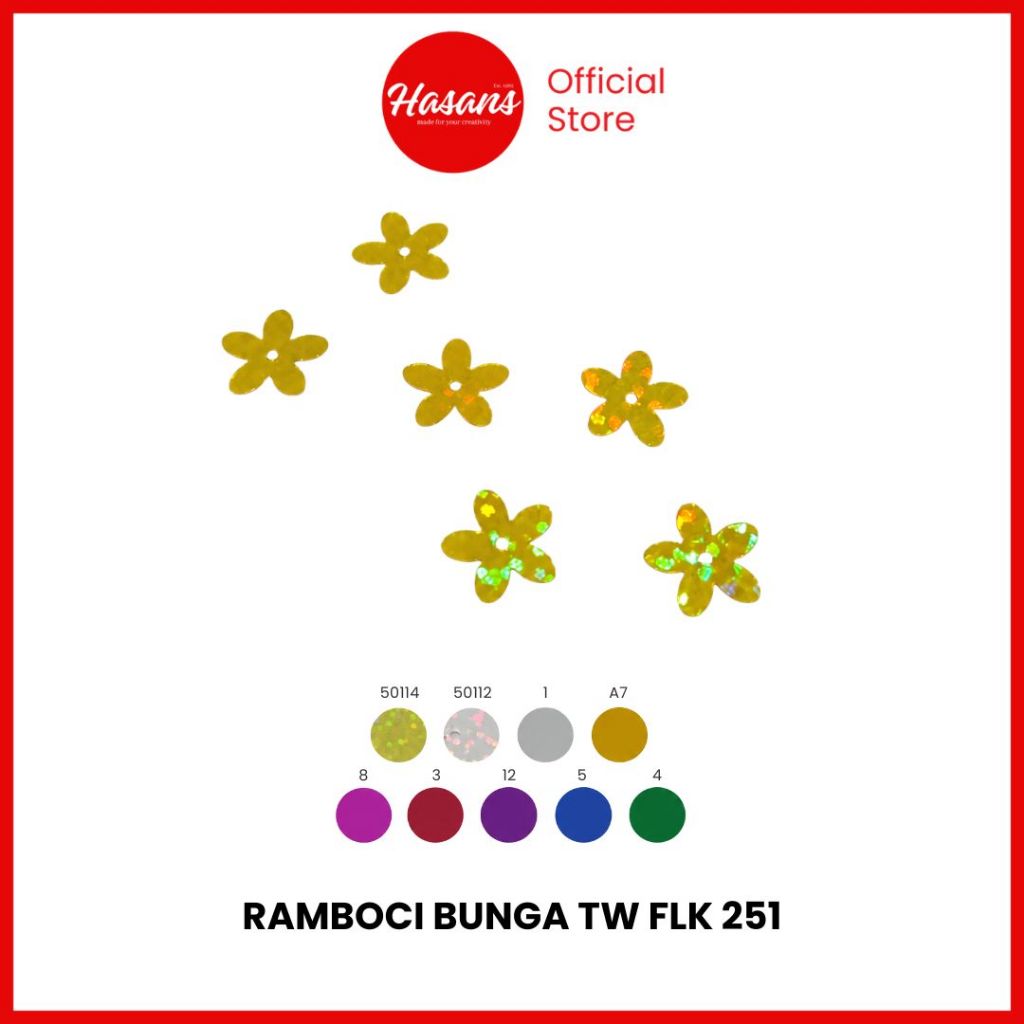 Hasans / Payet Ramboci / Ramboci Bunga / Payet Manik Bunga / Ramboci Bunga Taiwan (Flk251) 10mm