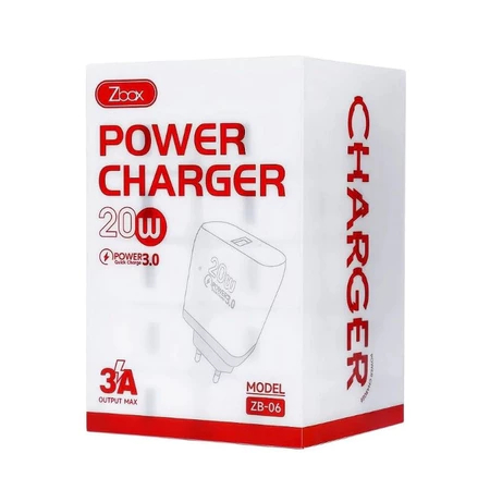 BATOK CHARGER ZBOX ZB-06 (BIJIAN) | ADAPTOR CHARGER | TRAVEL ADAPTOR | ORIGINAL | TERLARIS