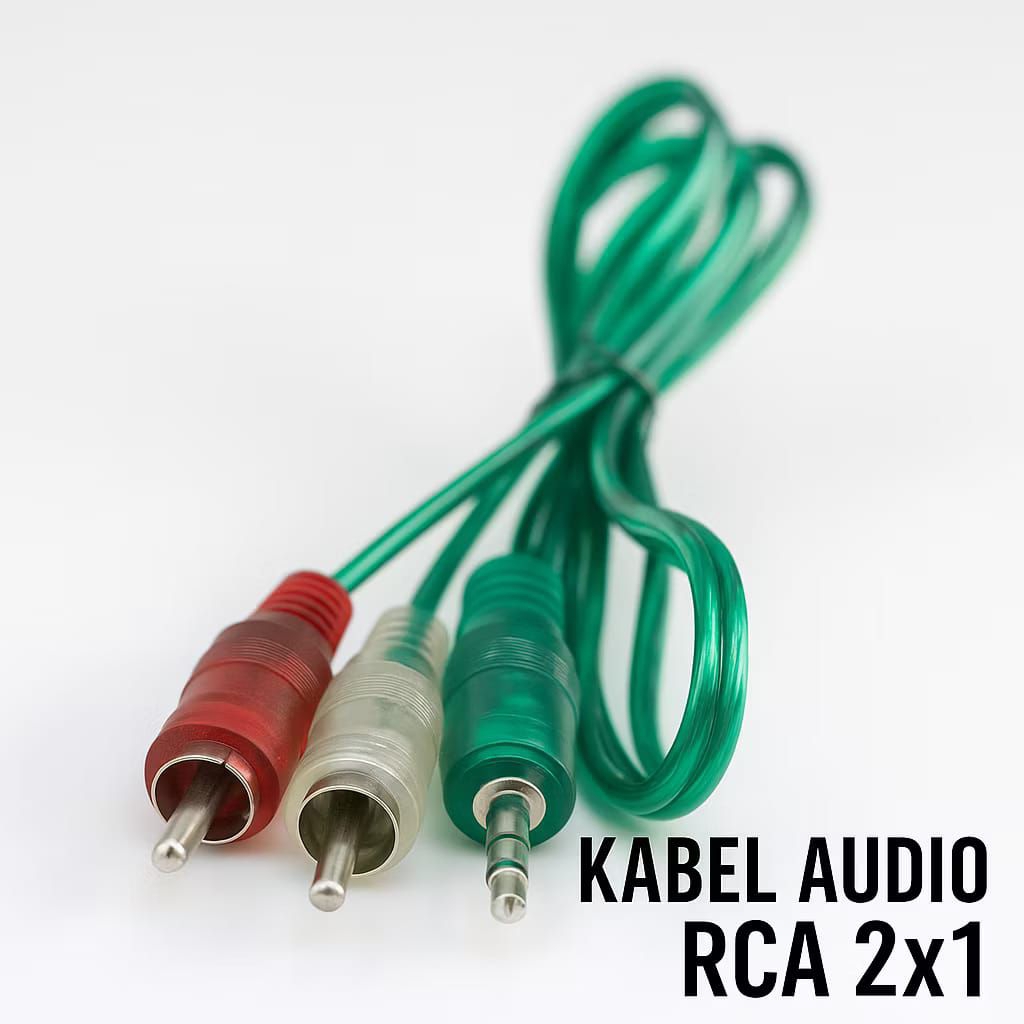 KABEL AUX AUDIO RCA 2 IN 1 / KABEL RCA JACK HP KE SPEKER AKTI