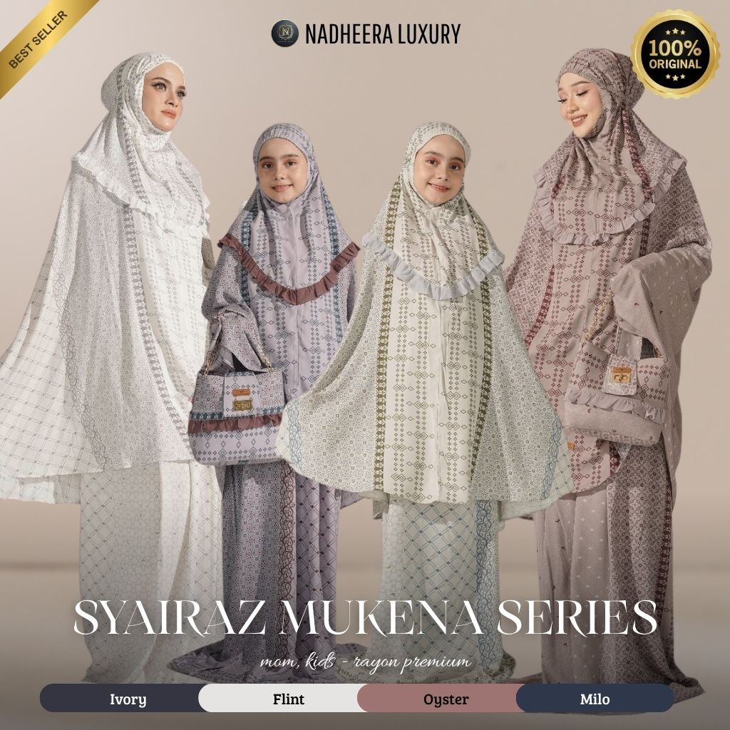 READY COD / SYAIRAZ MUKENA COUPLE ( Free Pouch Exclusive ) NADHEERA LUXURY // MUKENA NADHEERA LUXURY