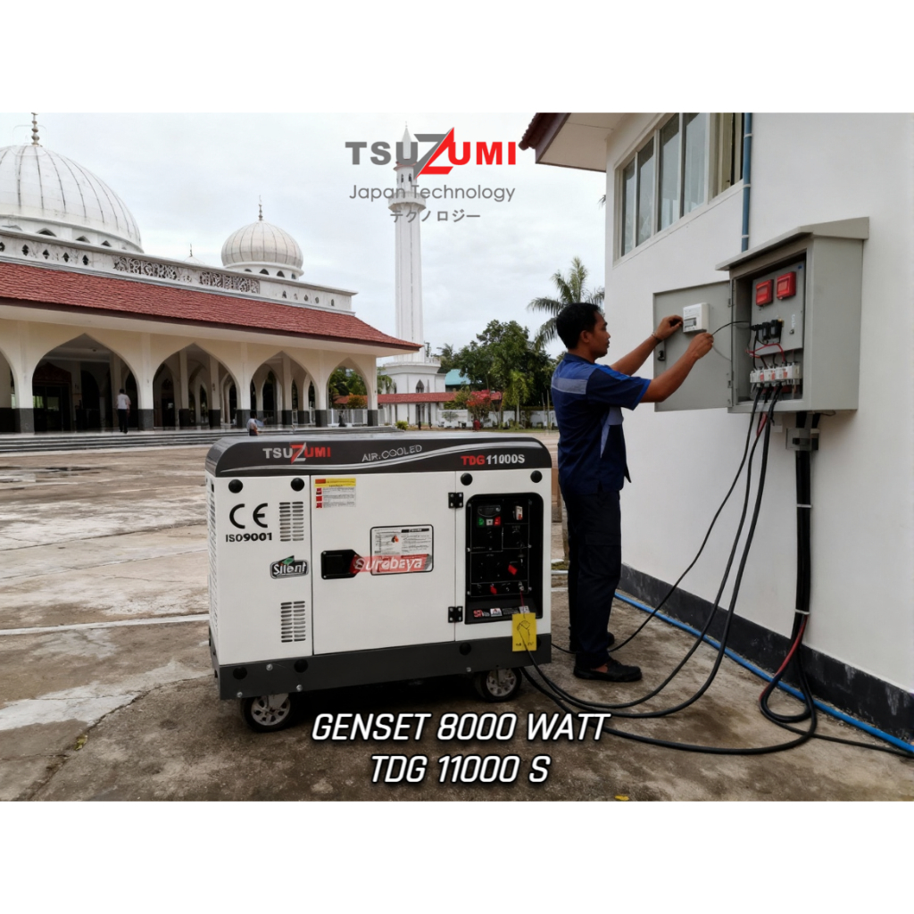 Genset Solar Tsuzumi TDG 11000S Genset 10 KVA Japan Technology INV