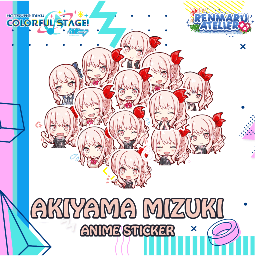 Stiker Anime Game Project Sekai AKIYAMA MIZUKI | Stiker Laptop HP