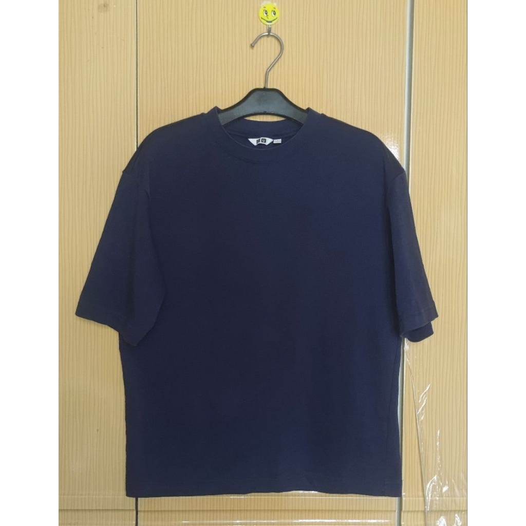 TSHIRT UNIQLO AIRISM NAVY SECOND ORIGINAL