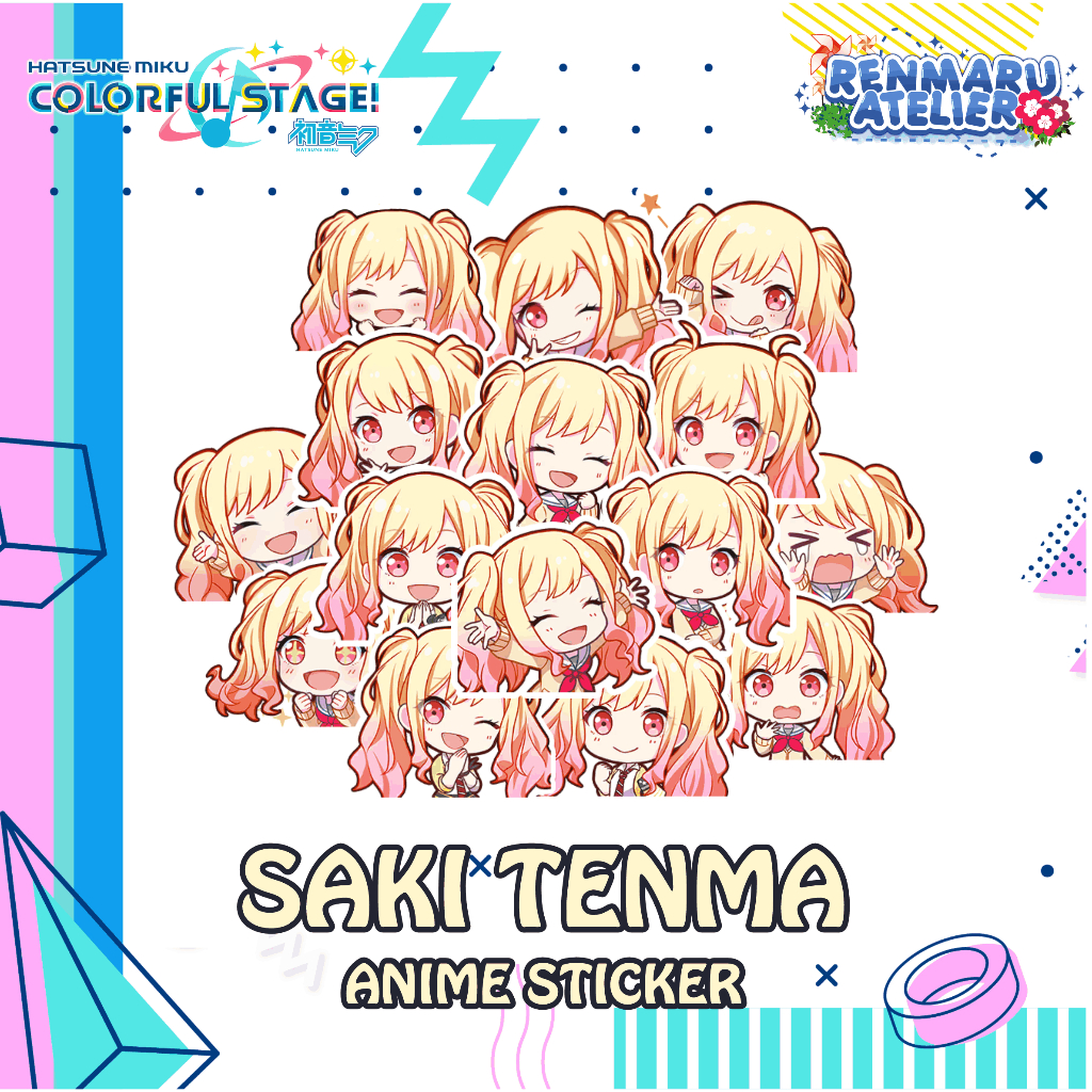 Stiker Anime Game Project Sekai SAKI TENMA | Stiker Laptop HP