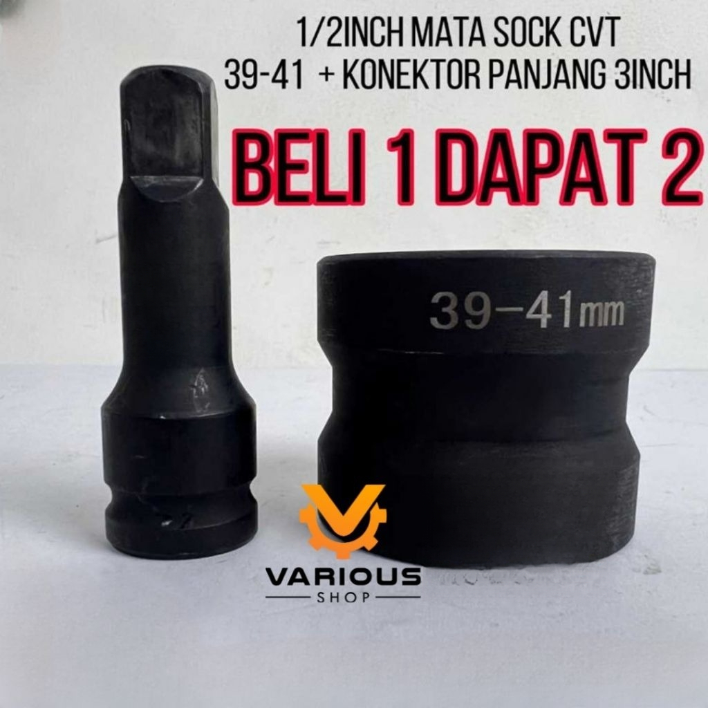 mata sock cvt 39 41 mm  titanium untuk impact wrench Mata Sock Impact Tool Impact Socket 24mm