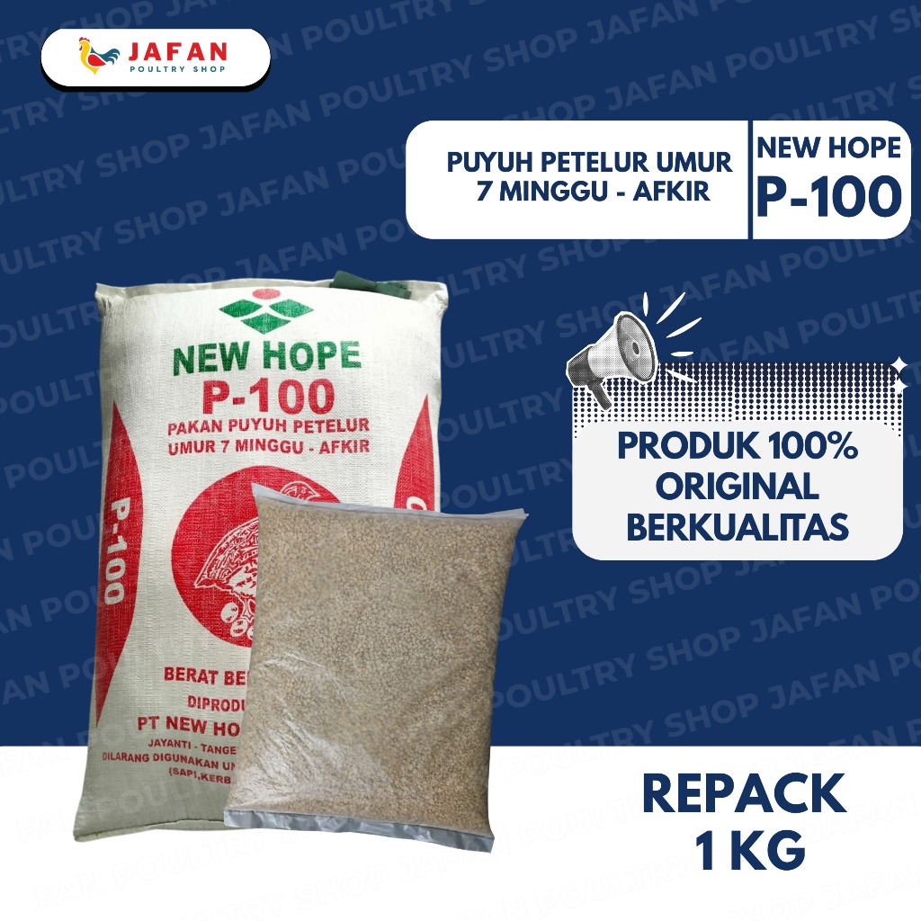 Pakan Puyuh Petelur P100 New Hop 1 KG