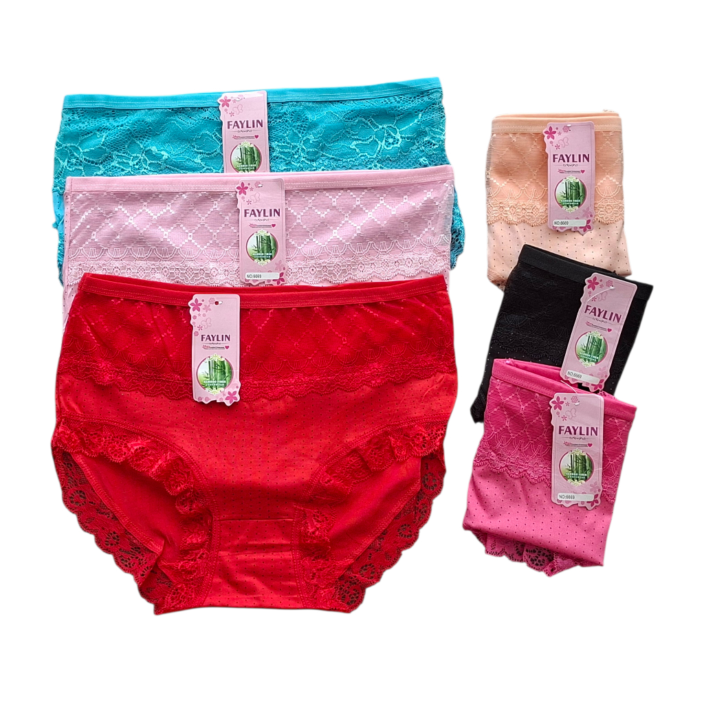 Celana Dalam Wanita Cd Renda Spandex Motif Bintik Satu Ukuran