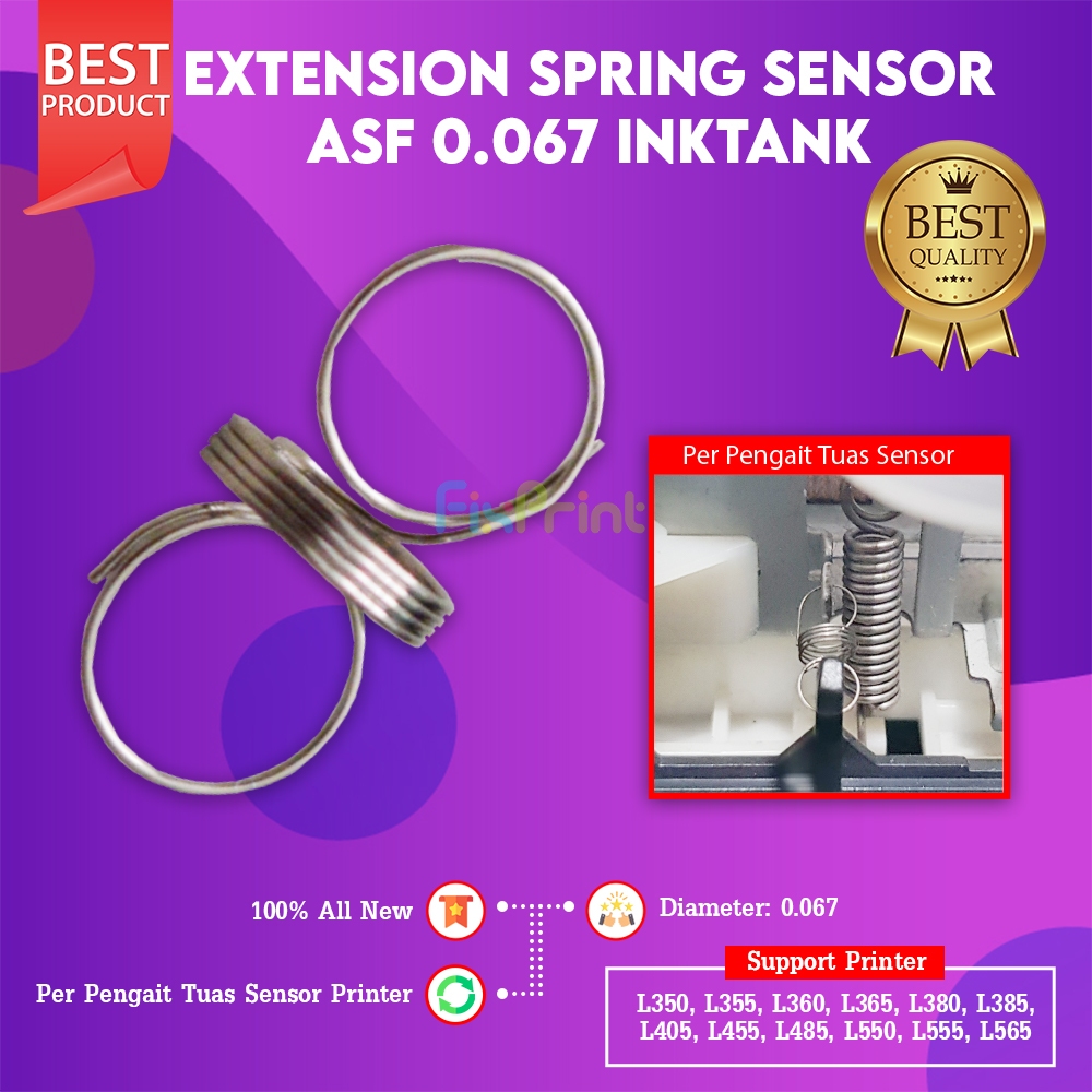 FixPrint Extension Spring 0.067 Per Tuas Sensor L110 L120 L121 L210 L220 L300 L310 L350 L355 L360 L3
