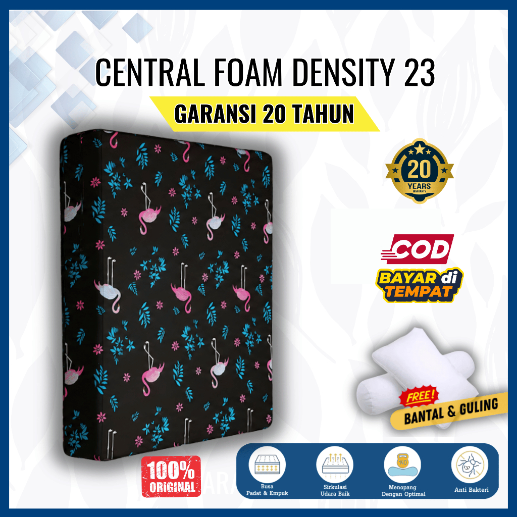 Kasur Busa Central Foam Original 200x200 / 180x200 / 160x200 / 145x200 / 120x200 / 100x200 / 90x200 