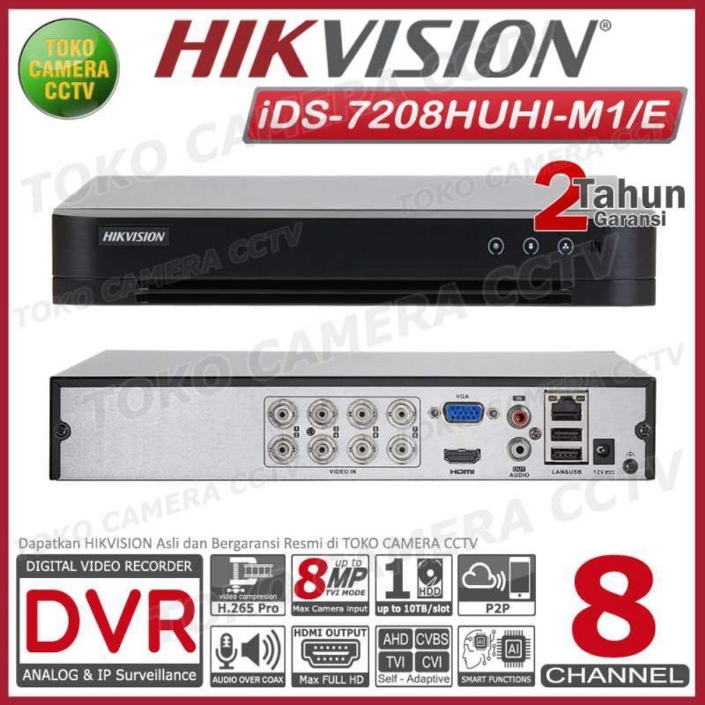 DVR Cctv Hikvision 4 Channel dan 8 Channel