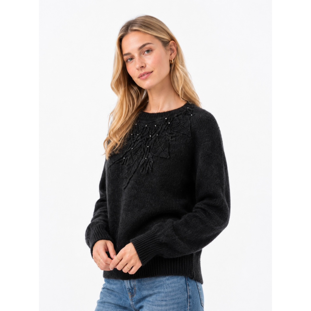 (M) Sweater Crewneck Wooly Massimo Dutti