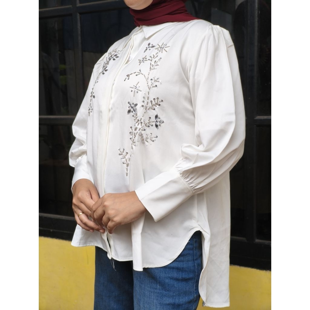 ZARA BLOUSE FLOWER