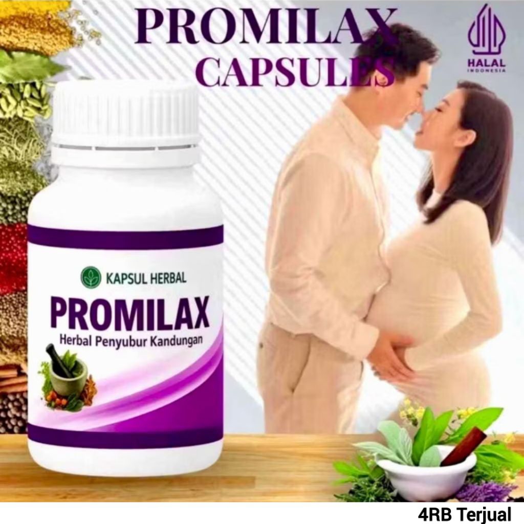 Promilax Penyubur Kandungan Herbal Alami 30 Kapsul