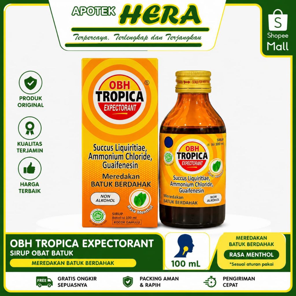 OBH Tropica Expectorant 100ml Meredakan Batuk Berdahak
