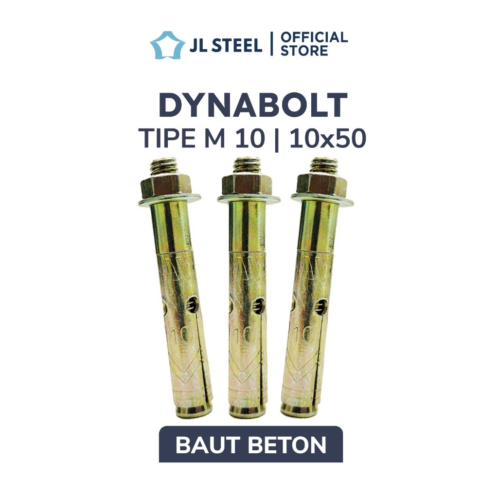JLSTEEL Dynabolt 10x50 (isi 150 pcs)