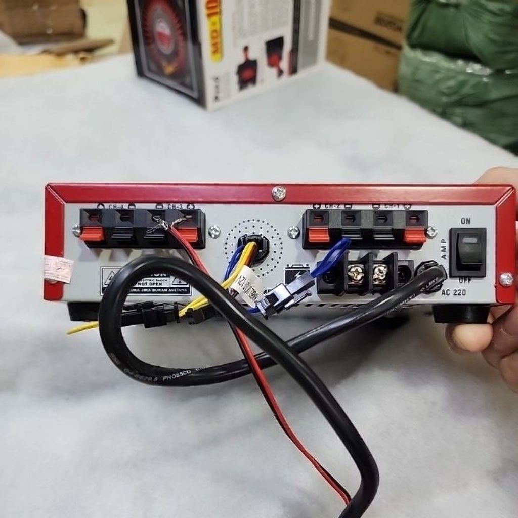 AMPLIFIER WALET PIRO MW-888 / MW888 WARNA MERAH