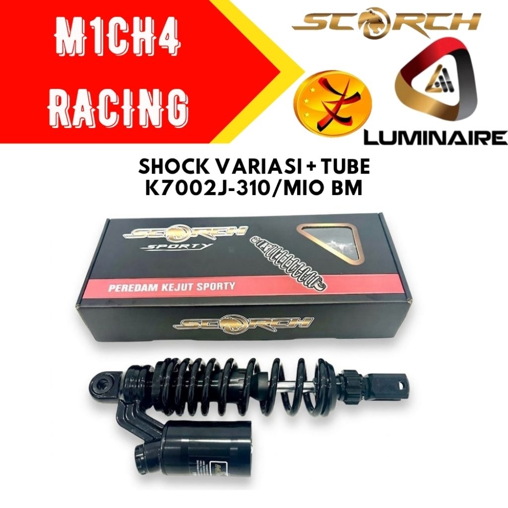 SHOCKBREAKER VARIASI TUBE  K7002J-310/MIO (BLACK MATTE) - SCORCH