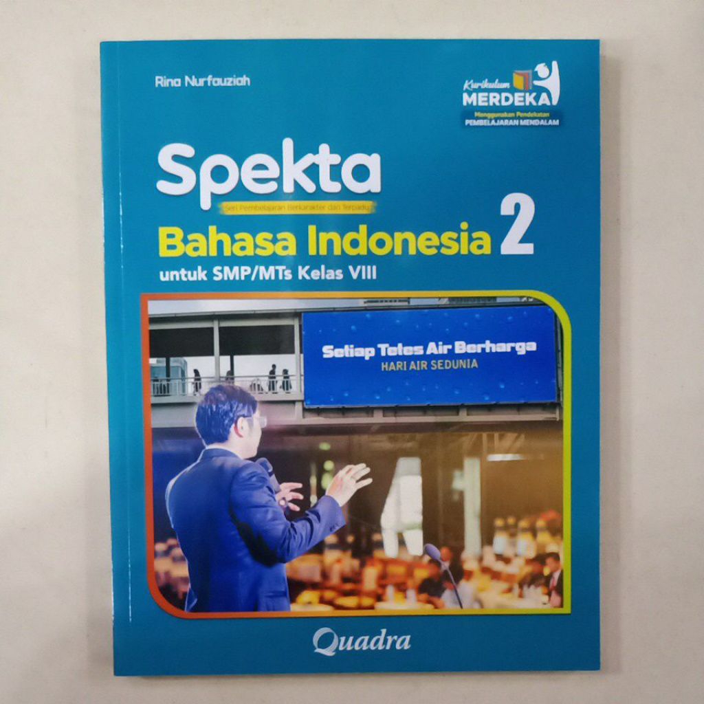 Quadra Buku Spekta Bahasa Indonesia 2 SMP MTs kls VIII Kurikulum Merdeka