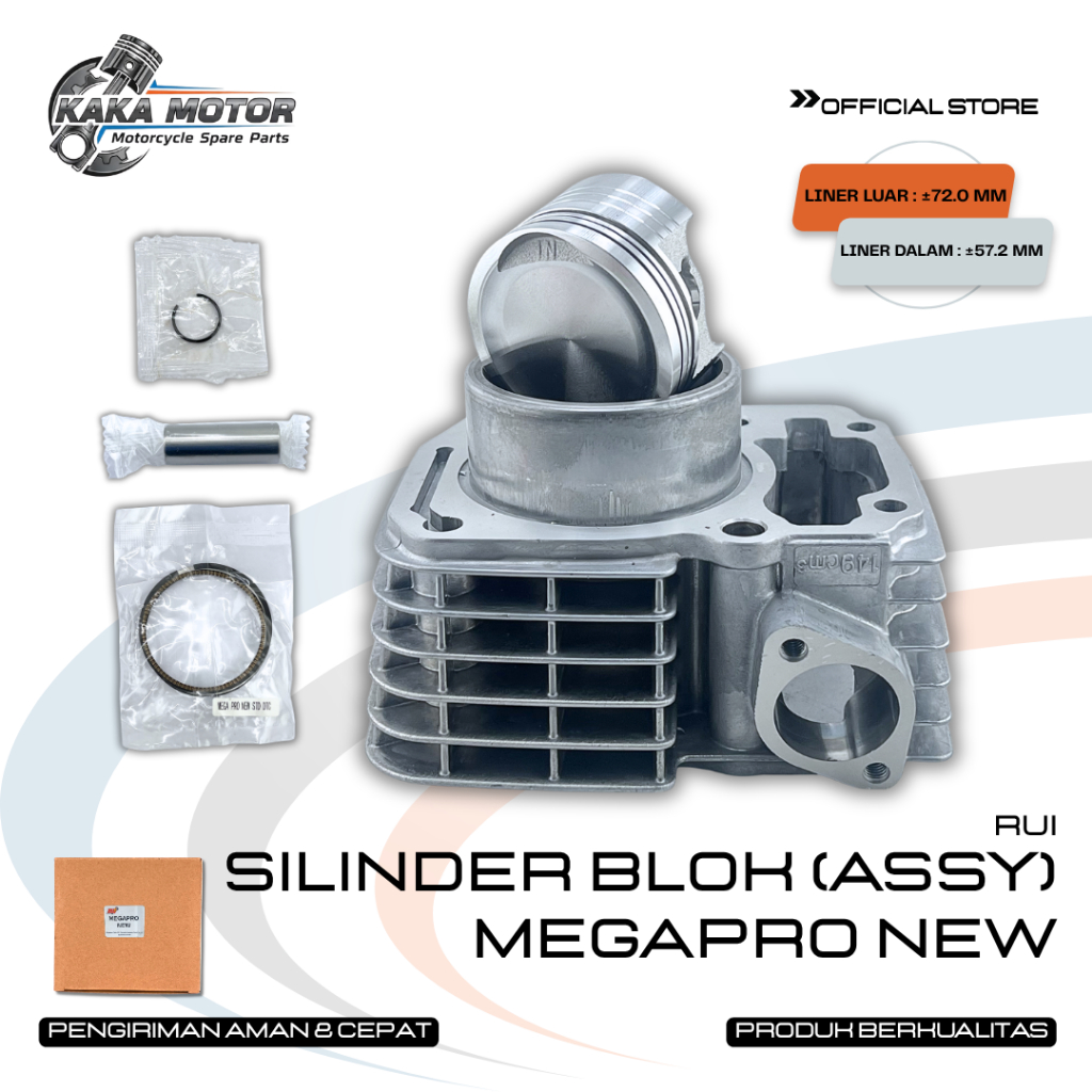 SILINDER BLOK ASSY MEGAPRO NEW - SEHER BORING MEGAPRO NEW MEGAPRO MONOSHOCK VERZA CB150 CRF 150 L
