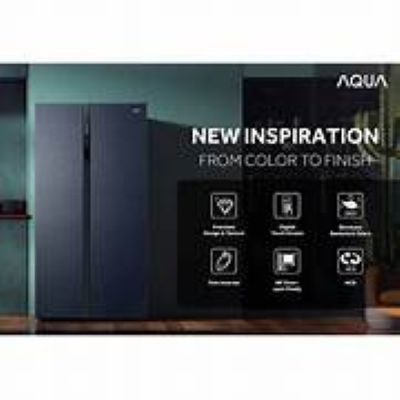 KULKAS/AQUA/SIDEBYSIDE/480LITER/INVERTER/AQR-CSE565RBC(CB)