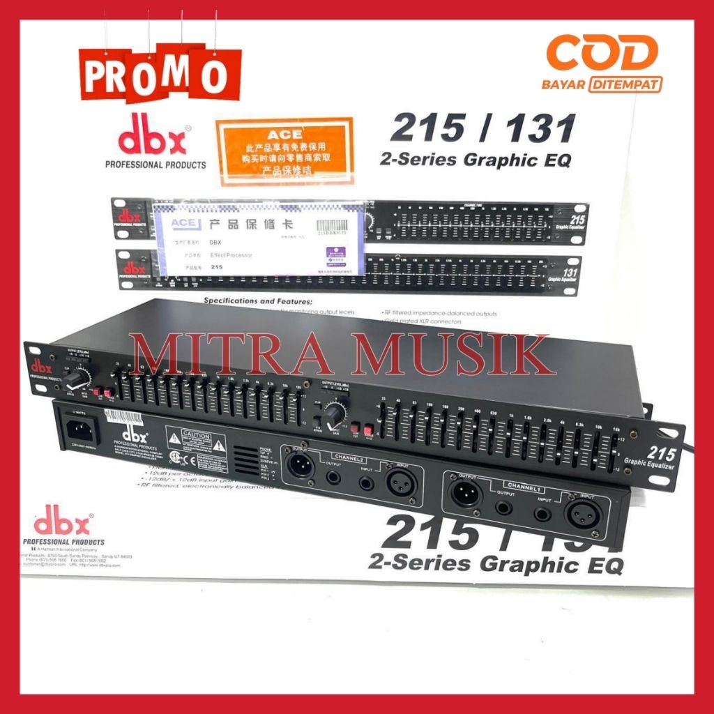 Equaliser DBX 215 / 131 Grade A dbx215 dbx131 equaliser Bagus Murah Bestseller ( Bisa COD )