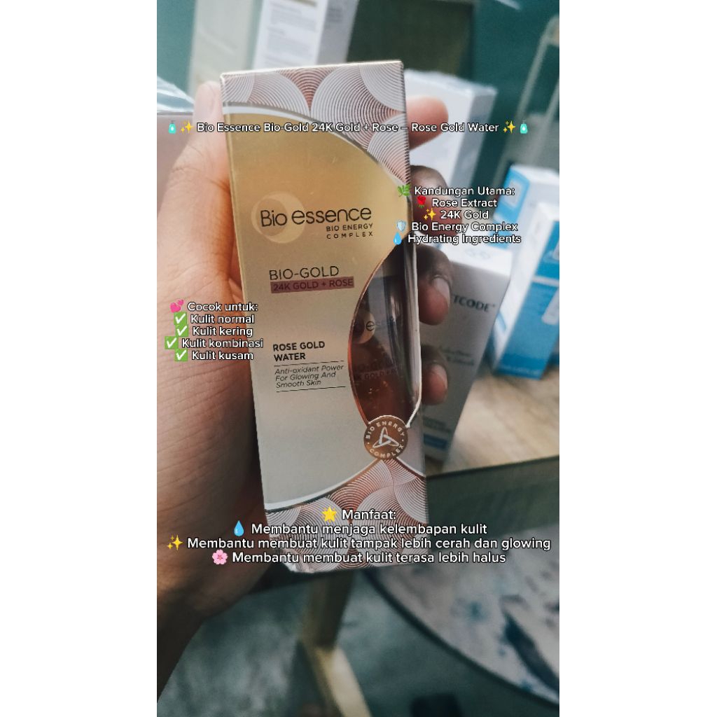 Bio Essence Bio-Gold 24K Gold + Rose – Rose Gold Water