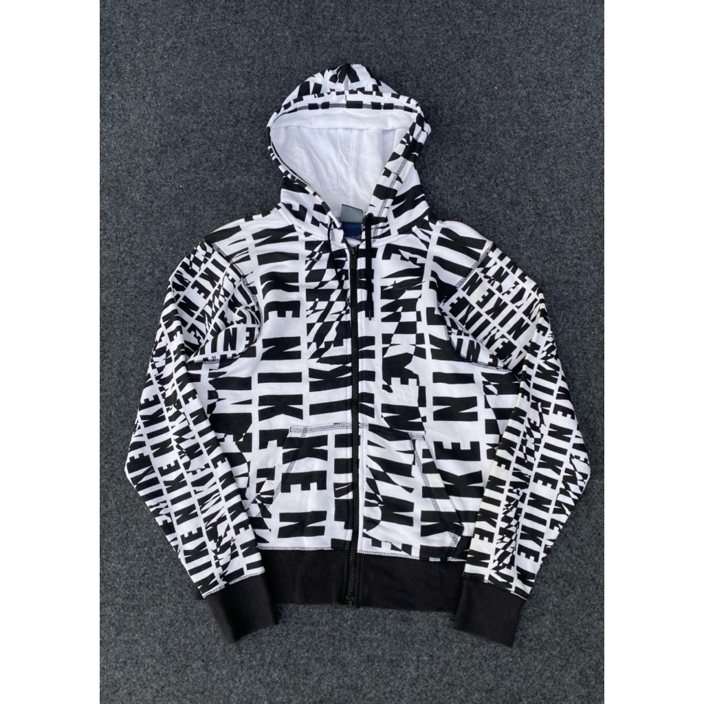 zipper hoodie nike full print