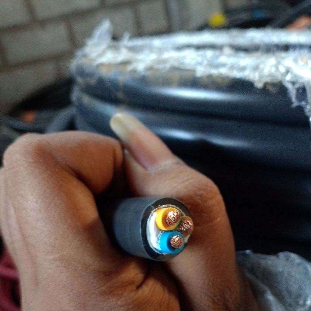 Kabel NYAF 3X6MM serabut Tembaga Asli