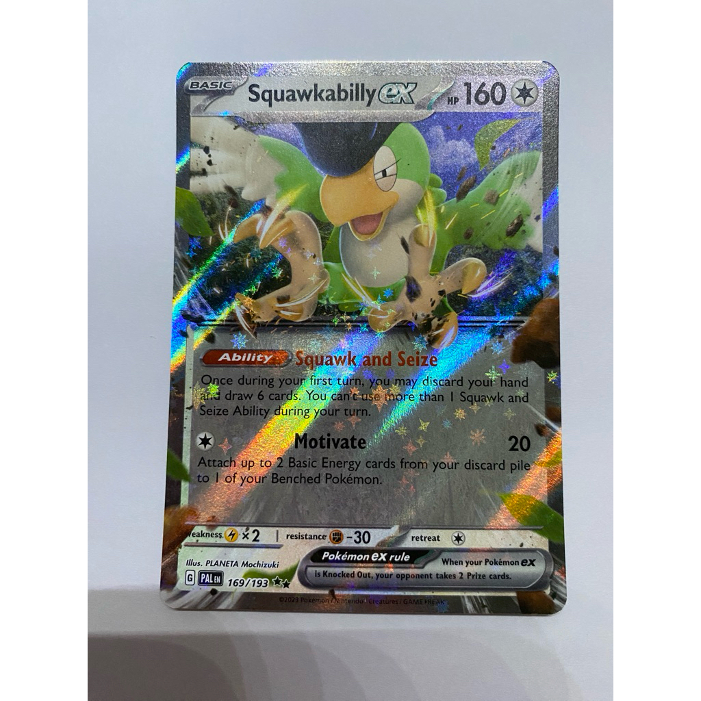 Pokemon TCG Paldea Evolved Squawkabilly ex English Card