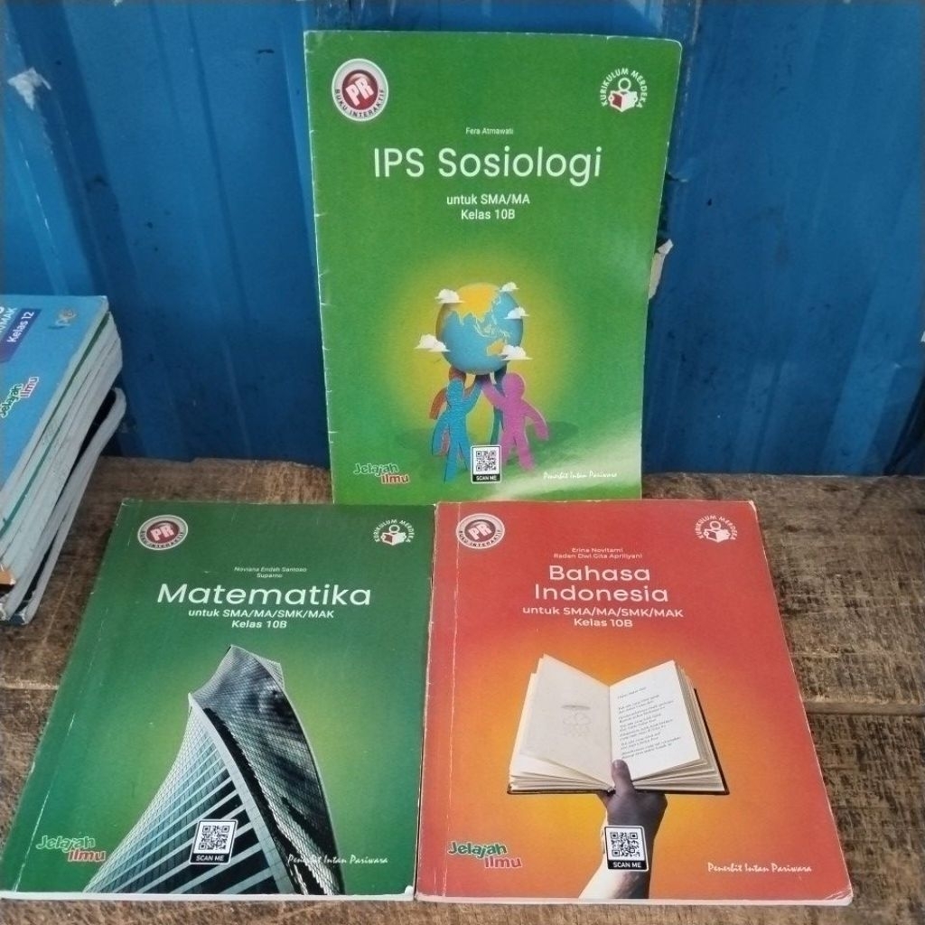 PR BUKU INTERAKTIF IPS SOSIOLOGI, PR MATEMATIKA, PR BAHASA INDONESIA UNTUK SMA/MA/SMK KELAS 10 PENER