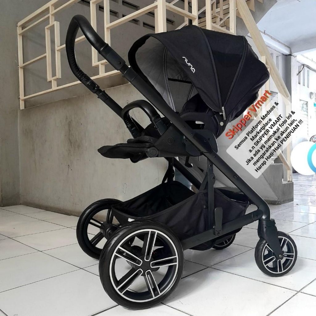 Stroller Stroler NUNA MIXX 2 CAVIAR BLACK Preloved
