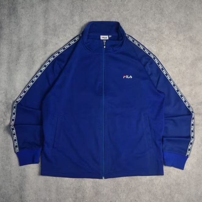 Blue Vintage Tracktop Tapped Hand Jacket by Fila