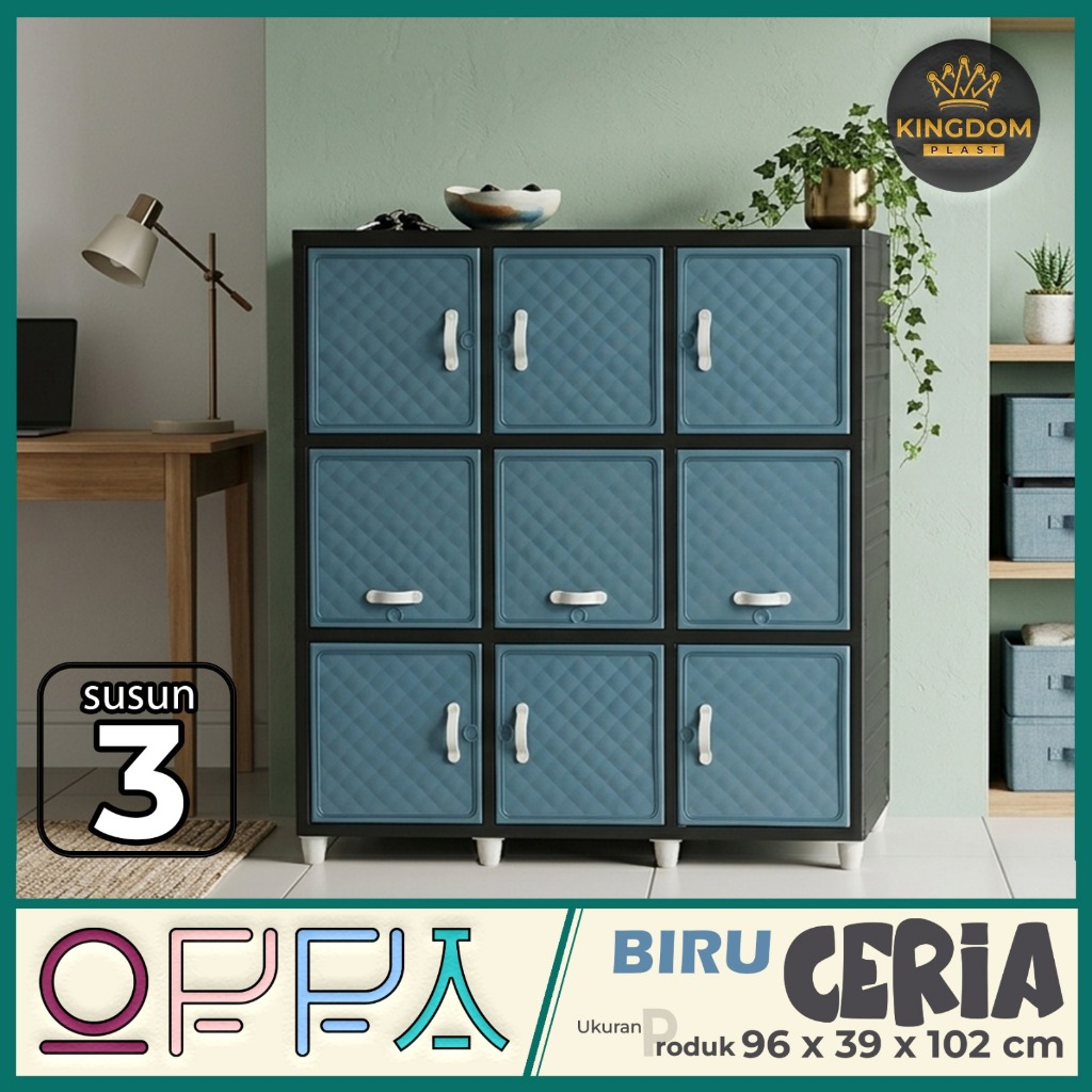 BUFET TV PLASTIK LEMARI SERBAGUNA RAK TV OPPA CERIA