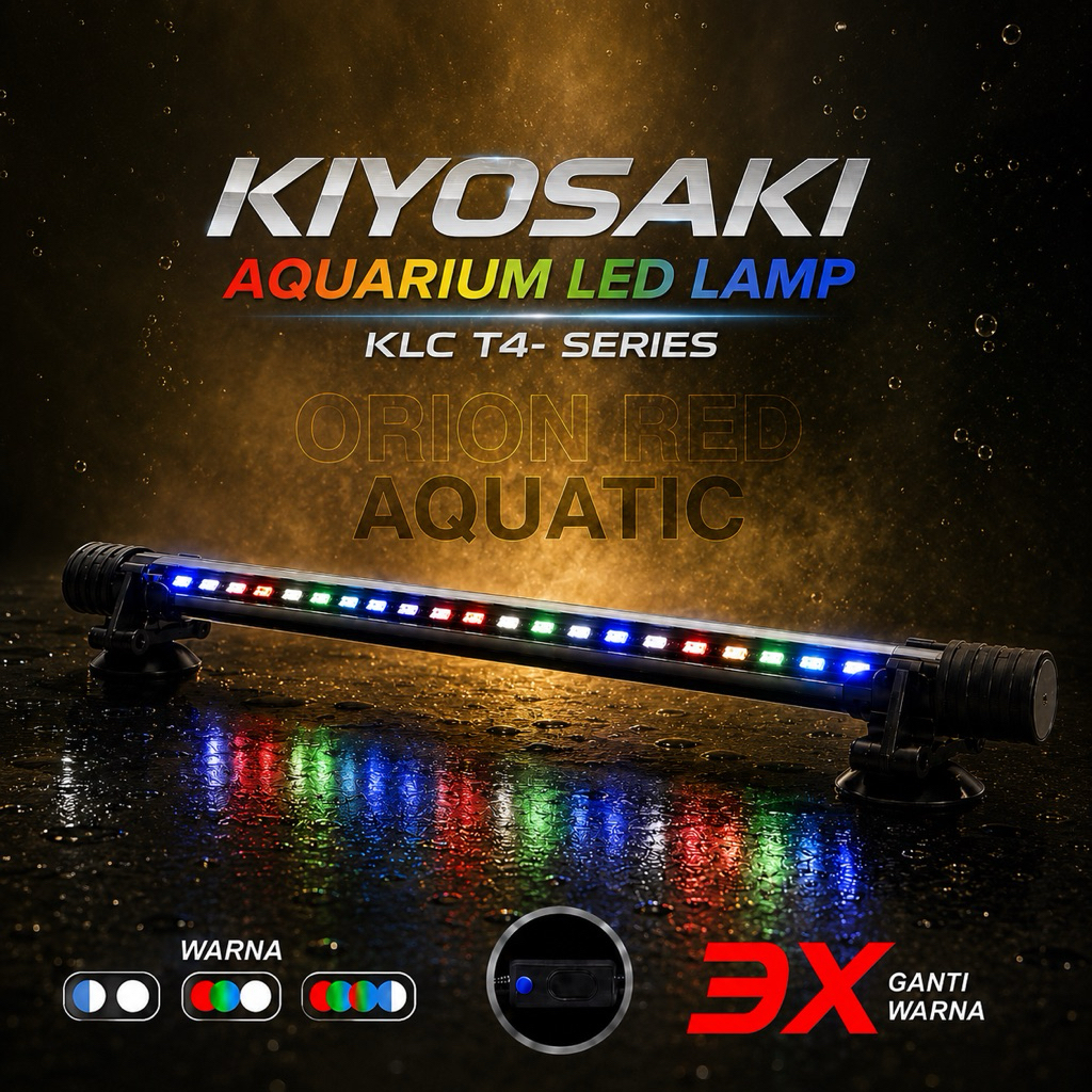 KIYOSAKI-AQUARIUM LED 800 x3 LAMP KLC-T4 SERIES