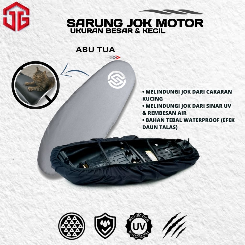 Sarung Jok Beat Scoopy  Anti Panas Anti Lecet Cover Jok Motor