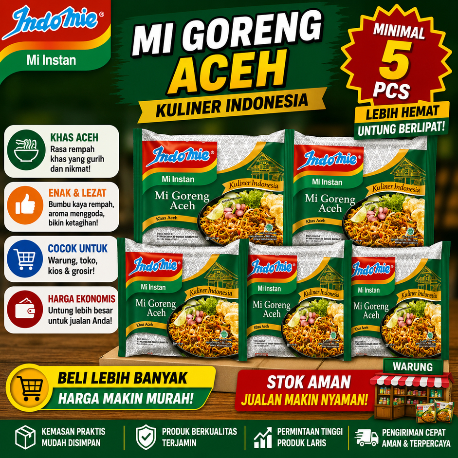 MI INSTAN INDOMIE GORENG ACEH 90gr