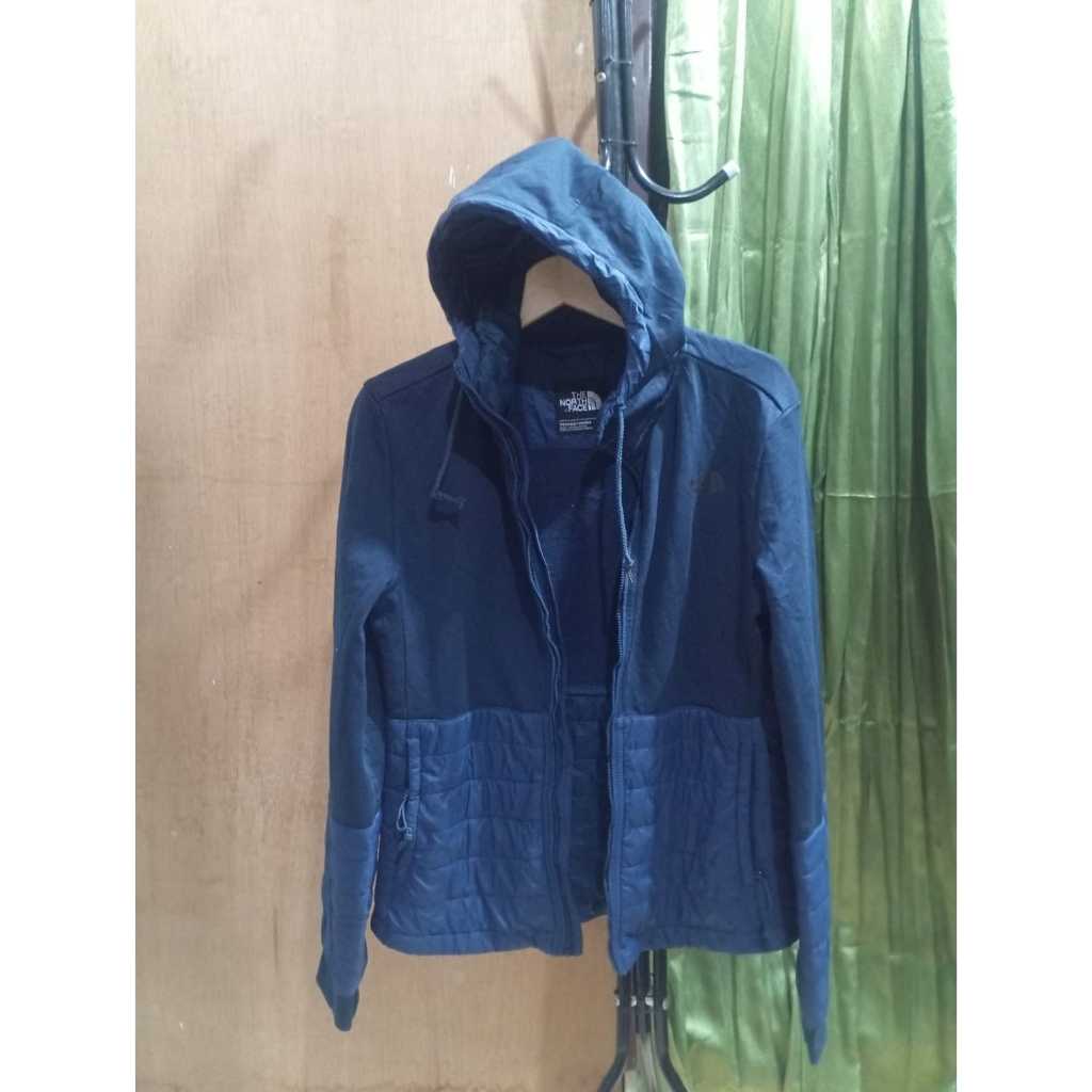 Women TNF-Jaket Hoodie Brand TNF Wanita Warna Biru