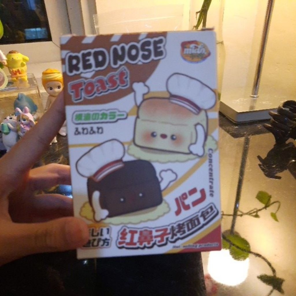 mido rednose toast squishy licensed (preloved)