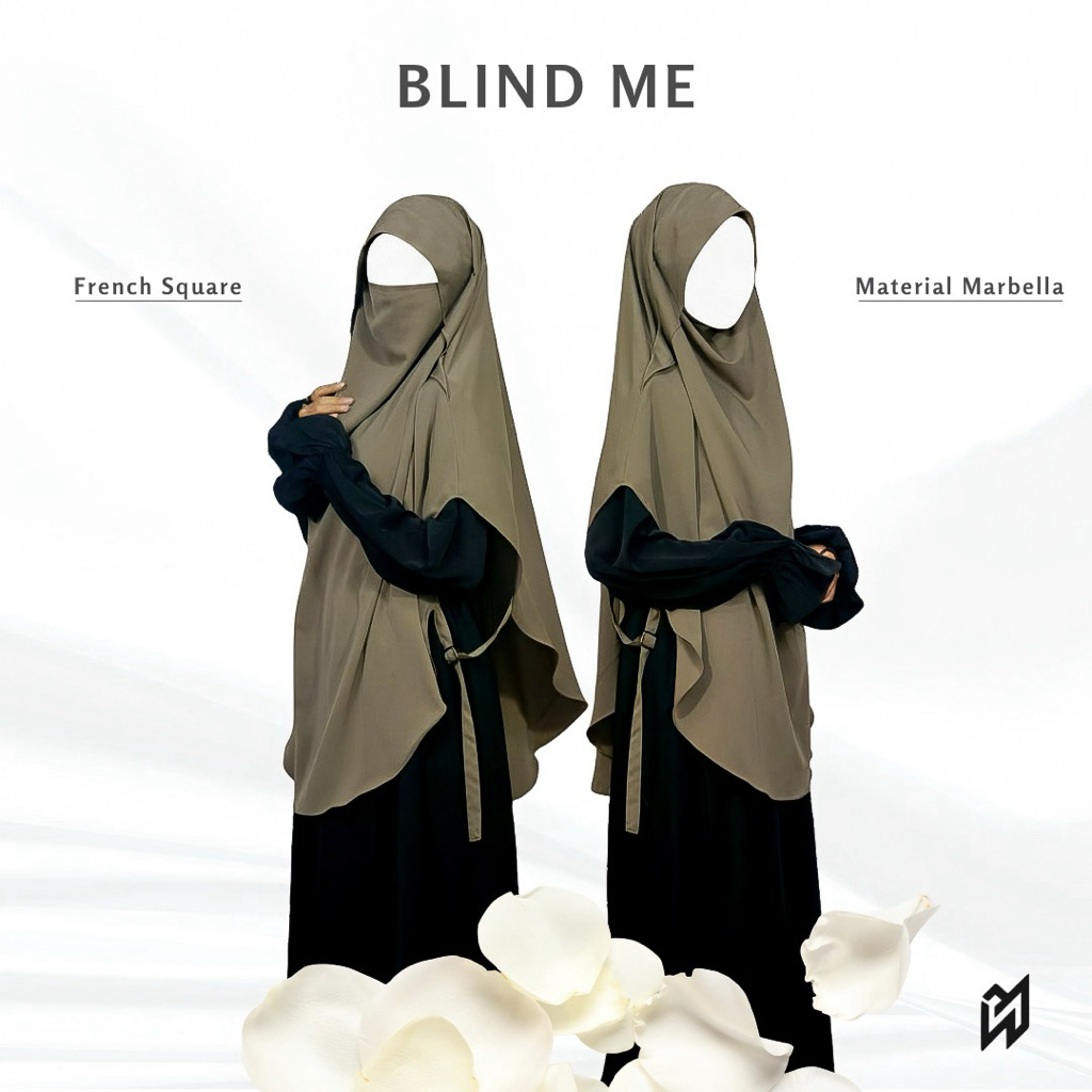Nisin Blind Me French Khimar Poni Anti UV Premium