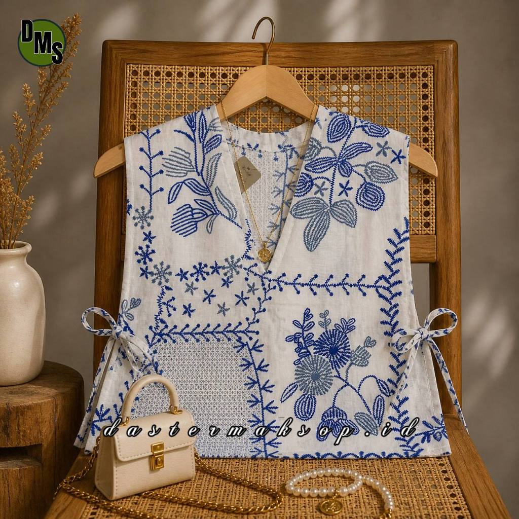 VEST Batik Wanita Modern Etnik Bahan Katun Rompi Outer Katun Premium || Atasan Vest Batik Pria Wanit