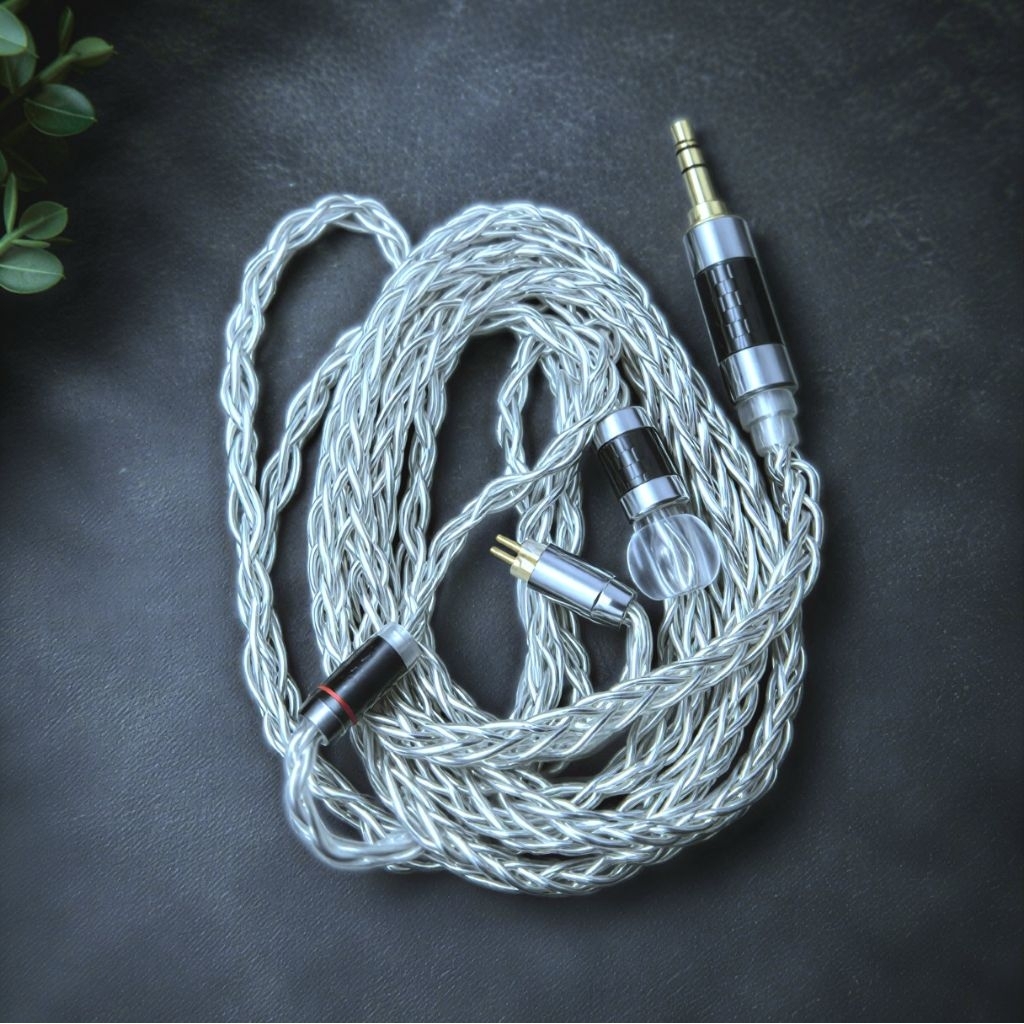 XINHS Rainbow Blue dual pin 3.5mm jack kabel IEM cable preloved
